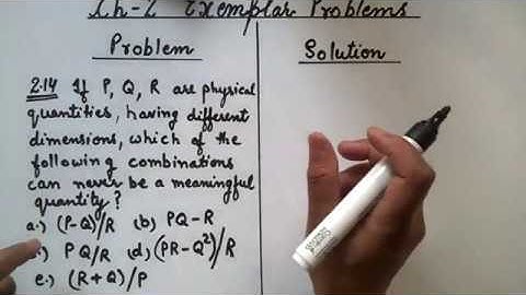 XI Ch 2 Part - 9 Exemplar problems with solutions(2.14 and 2.15)Units and measurements