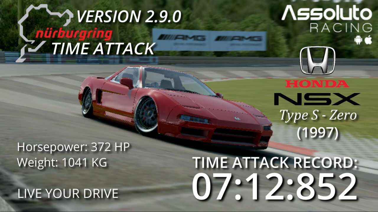 Assoluto Racing 2.9.0 | Nürburgring Time Attack [7:12:852] Honda NSX Type S - Zero (Gameplay)