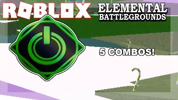 5 TYPE OF TECHNOLOGY COMBOS! | Roblox Elemental Battleground