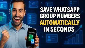 Save WhatsApp Group Numbers Automatically in Seconds | Best Contact Saver App