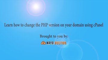 Learn how to change the PHP version on your domain using cPanel with NAYO HOSTING
