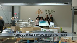 Morrie's Eau Claire Subaru donates $40,000 to Feed My People