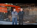 German carpentry workshop cuts huge oak logs with a wm1000 sawmill  woodmizer europe