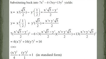 Rotation Of A Conic Section And Beyond