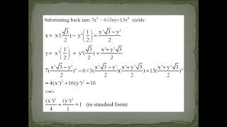 Rotation Of A Conic Section And Beyond
