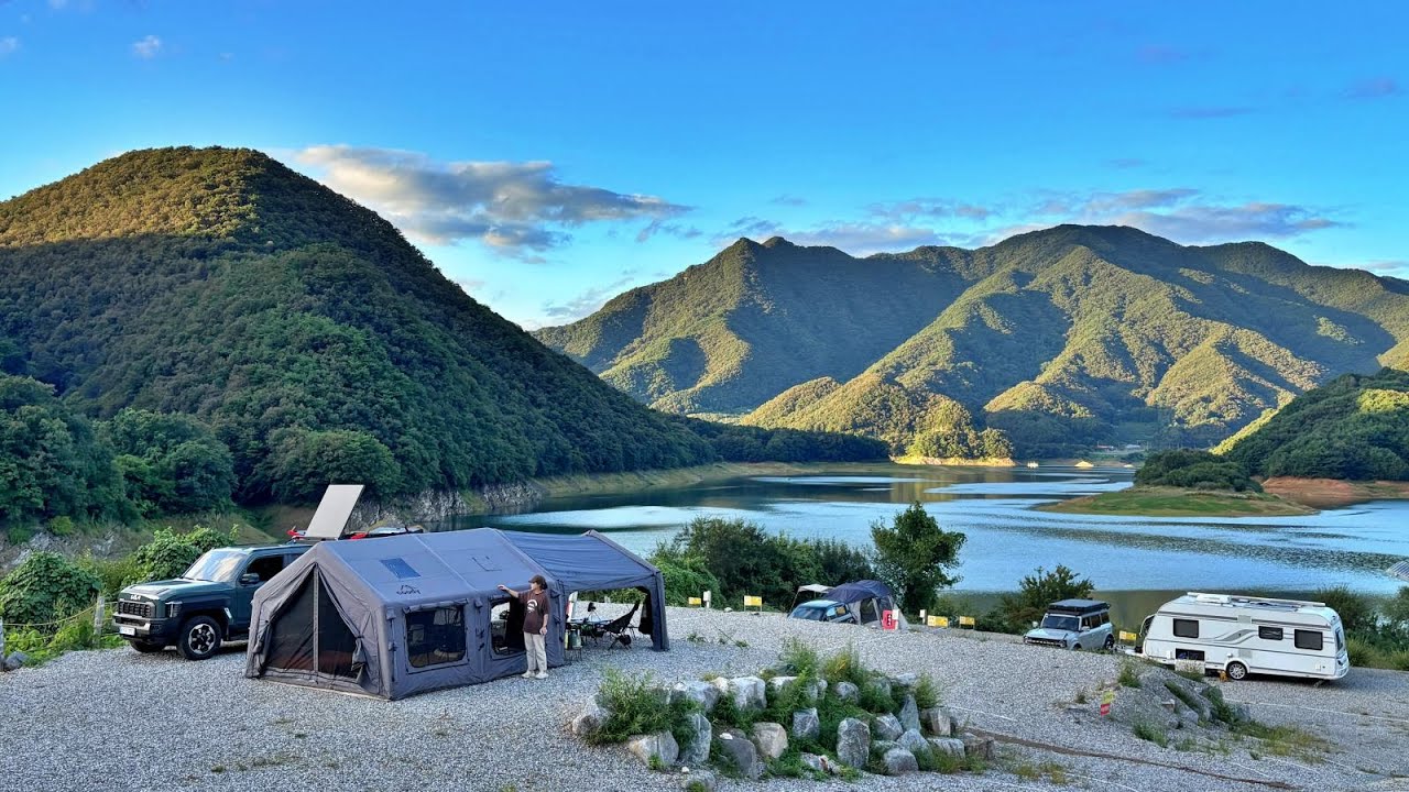 가을캠핑 이렇게 | 에코플로우 추석 이벤트 | 쿠디13.6 | 쿠디 에어타프 | 리버3 플러스 | 오브로 모터스 싱글탑 캐노피 | 트럭캠핑 | KIA TASMAN