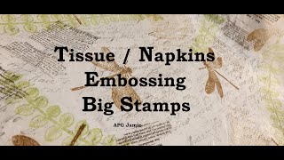 Tissue Napkins Embossing Big Stamps