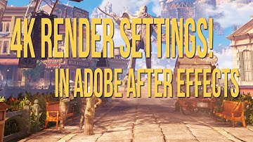 4k YouTube Render Tutorial settings for  Adobe After Effects!