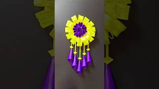 💜💛Beautiful Wall Hanging Craft idea #shorts #youtubeshorts #vuralvideo #handmade #homedecor #craft