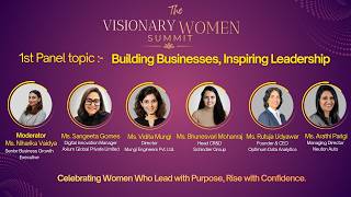 Business, Growth & Leadership | Panel Discussion 1 | The Visionary Women Summit & Awards 2026
