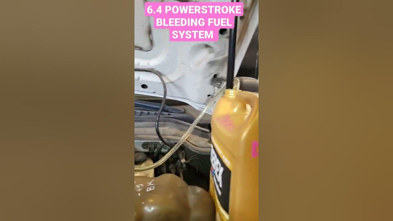 How to bleed fuel system 6 4 power stroke youtube