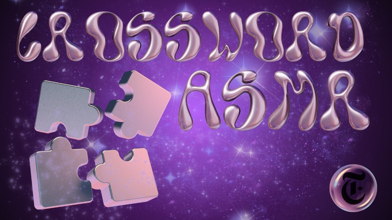 ASMR | Solving a Murder Mystery Themed Crossword 🔍