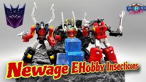 Transformers Legends NewAge Toys Trauma Team E-Hobby Insecticons (AKA Shrapnel, Kickback, Bombshell)
