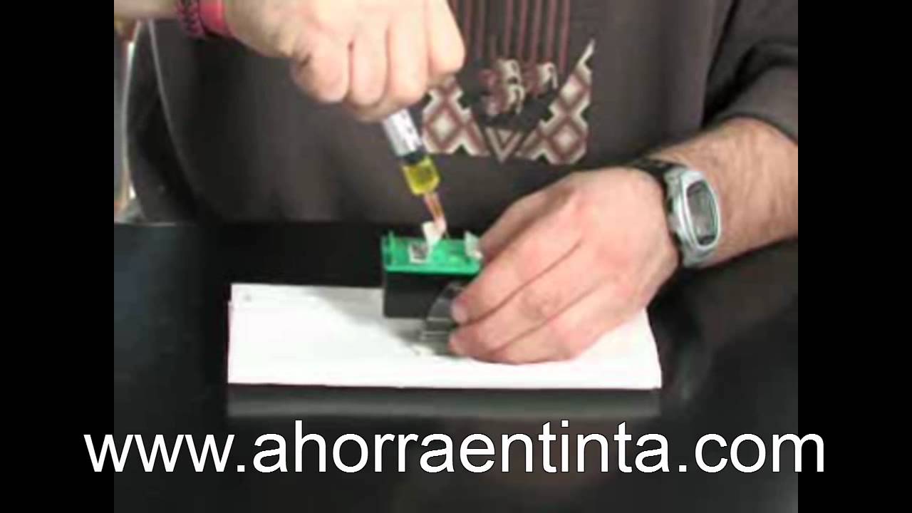 Hp 343, HP 344, HP 342 Como recargar los cartuchos de tinta - YouTube