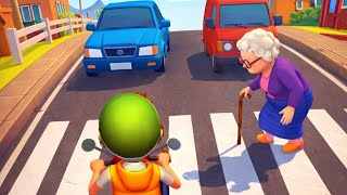 Paper Boy Race 🧒🏻🚴‍♀️ GAME MAX LEVEL GAMEPLAY All Level game android & ios screenshot 5