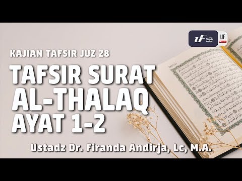 SURAT AT TALAQ di lengkapi dengan huruf latin dan terjemahan bahasa Indonesia