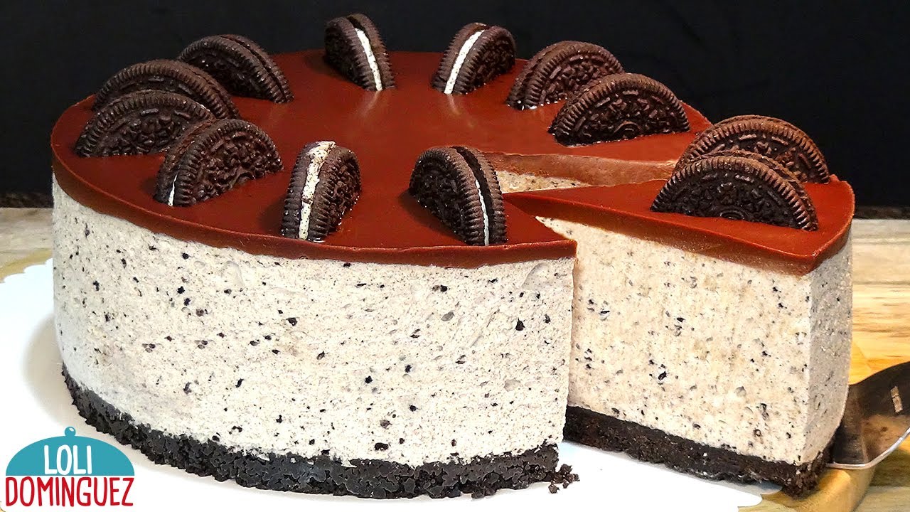 TARTA DE QUESO CON GALLETAS OREO (OREO CHEESECAKE). TARTA SIN HORNO. Loli Domínguez - Recetas.