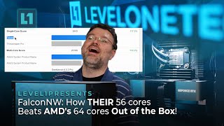 FalconNW: How THEIR 56 cores Beats AMD&#39;s 64 cores Out of the Box!