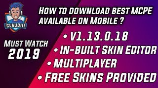How to get best MCPE for Android | Skin editor + Skins Pack | Minecraft Pocket Edition | Claudiii | screenshot 2