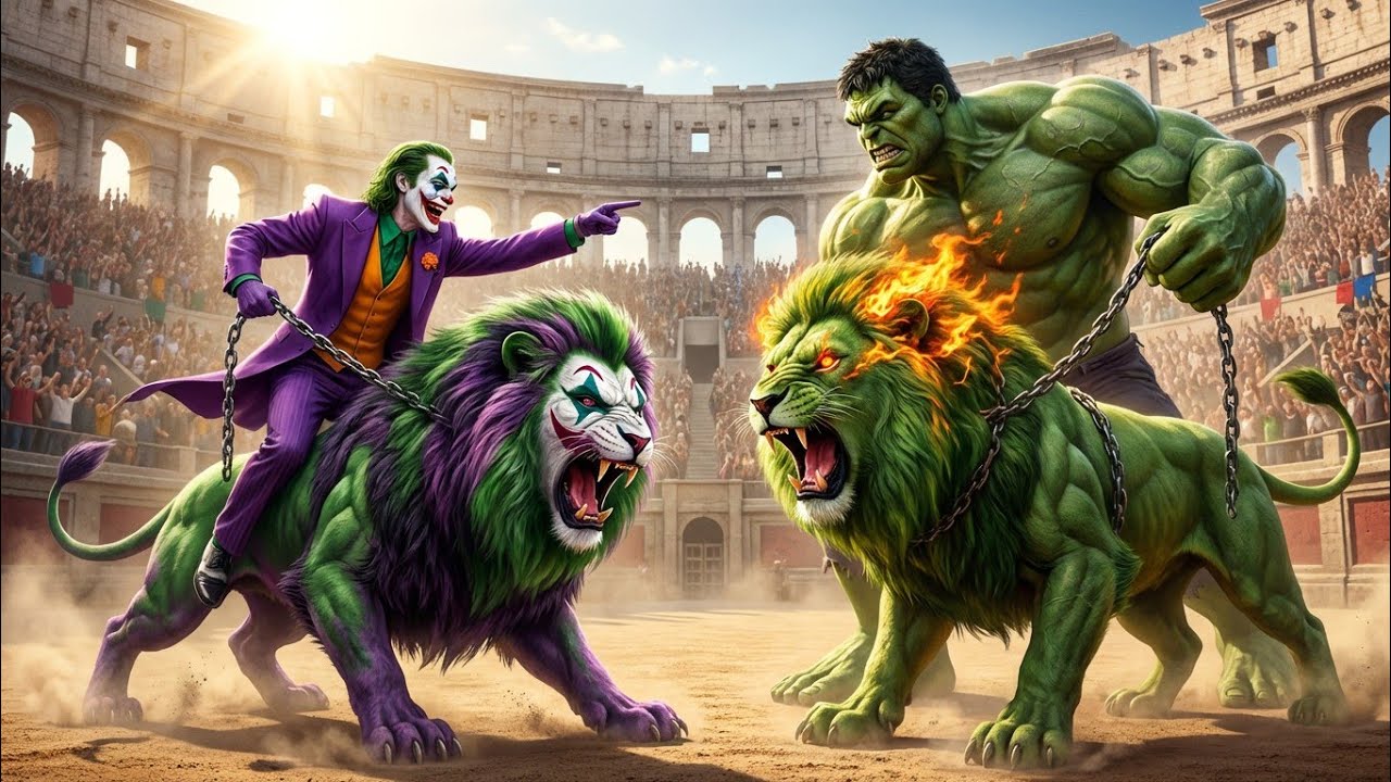 ARENA OF MADNESS: HULK’S LION vs JOKER’S MONSTER | ENDING SHOCKING 😱🔥