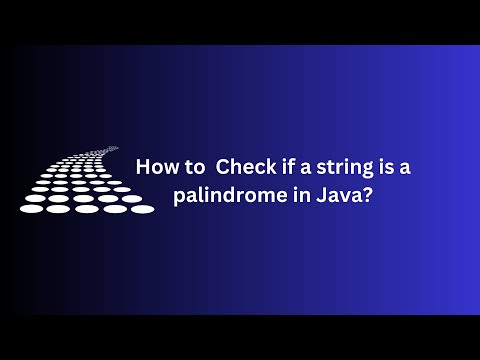 Check if a string is a palindrome in Java