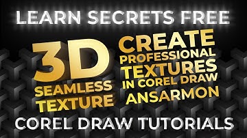 Seamless 3D Vector Background Pattern | Corel draw Easy Ways | Tips & Tricks