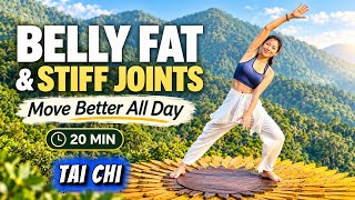 20-Min Morning Tai Chi for Belly Fat & Stiff Joints | Move Better All Day
