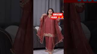 party wear punjabi plazo suit design 🥰 trending colour combination #shorts#video🥰👗✂️🧵🪡🌺💐💐🌺🌺🌺🌺💐💐💐💐💐
