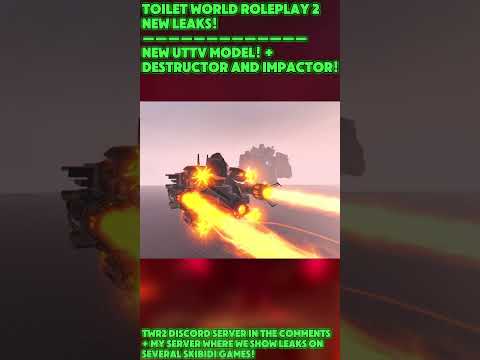 Reworked UTTV! + Destructor and Impactor! (Toilet World Roleplay 2 Leaks) | Roblox - Skibidi Toilet