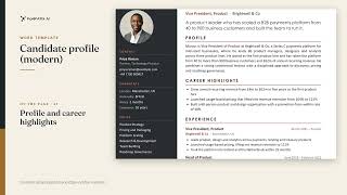 Full Modern Candidate Profile for Client Submissions (Word) Update