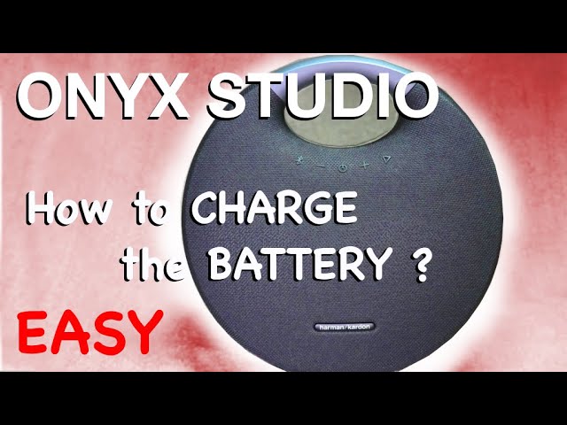 How to CHARGE the battery of ONYX STUDIO 6 wireless Bluetooth speaker -  YouTube