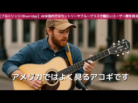 BLUERIDGE アコースティックギター ブラウン品番不明　ジャンク扱い アメリカでよく見かけるブルーリッジというアコギについて - YouTube