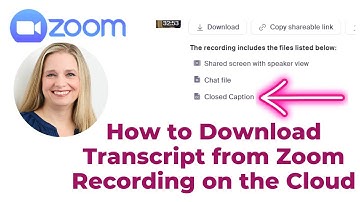 How to Access Zoom Transcript if You Record on the Cloud. WATCH THIS.