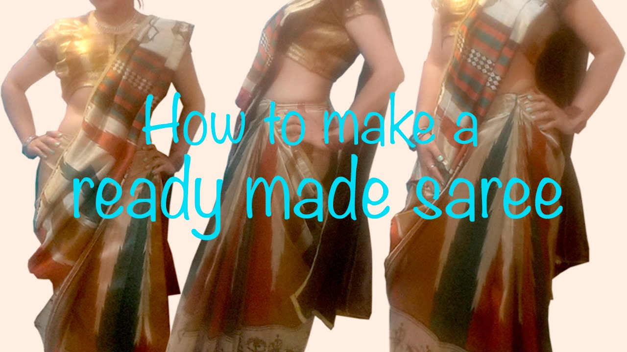 ready to wear saree diy