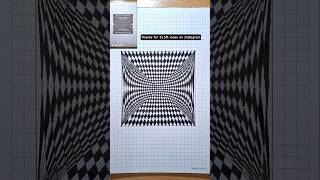 How to Draw a Mind-Bending Optical Illusion on Graph Paper 🤯