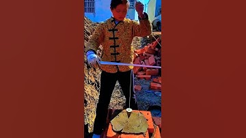 Watch This Skilled Woman Builder Use a Plumb Bob for Perfect Bricklaying! 🔥 Precision Mastery!