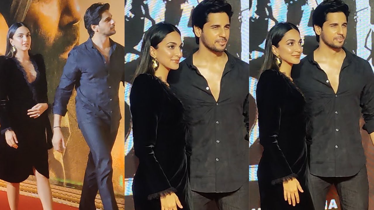 Kiara Advani Siddharth Malhotra Arrive At Gadar 2 Succes Party In Mumbai Today #sidkiara