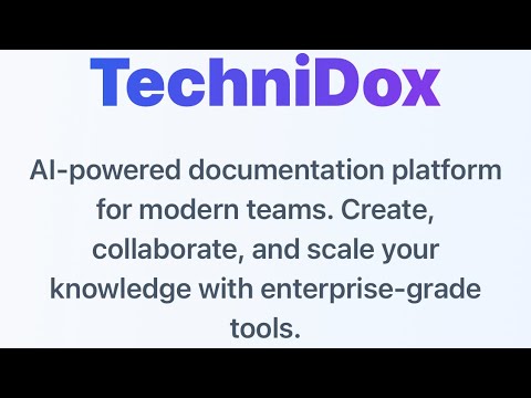 The TechniDox MVP is LIVE!! Join Now!!