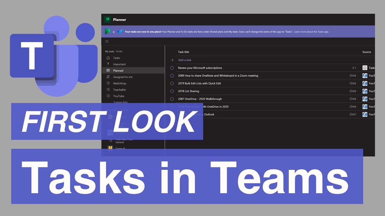 tasks on microsoft teams