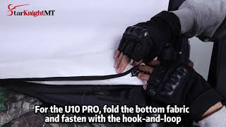 How to install StarknightMT's CFMOTO UForce 1000/XL/U10 Pro Windshield Snow Cover - White (ABG538) screenshot 4