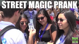 Street Magic Prank at Vidcon - David Blaine Street Magic Parody In Real Life