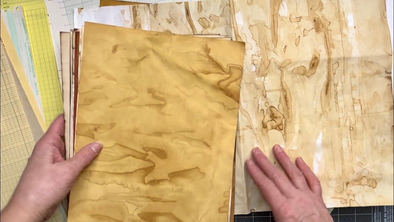 Ko-fi Re-Stock 👉🏼Paper Bundle Mix| Over 100 Papers Including Lots of Coffee Dyed Papers & More