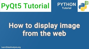Display image from the web with QLabel widget in PyQt5