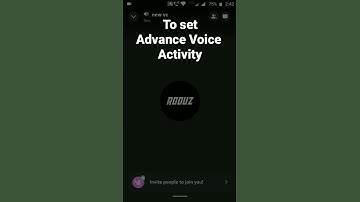 How to Enable Advance Voice Activity in Discord Mobile #roduz #discord #howto #how #voice #activity