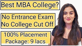 MBA Without Entrance Exam | Best Management Program | Best MBA College in India