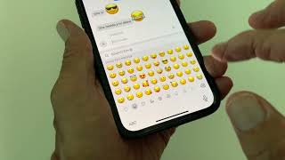 How to drag emojis into a text field on iPhone iOS 17