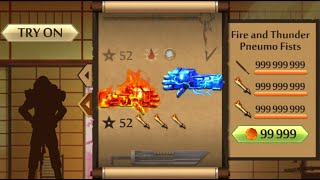 Shadow Fight 2 The Most Powerful Fire and Thunder Pneumo Fists