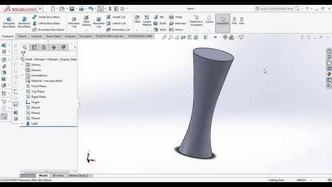SolidWorks Tutorial - Lofted Boss/Base Command Explanation