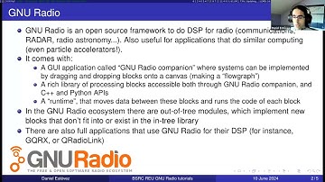 Daniel Estévez: GNU Radio Tutorial I (2024)