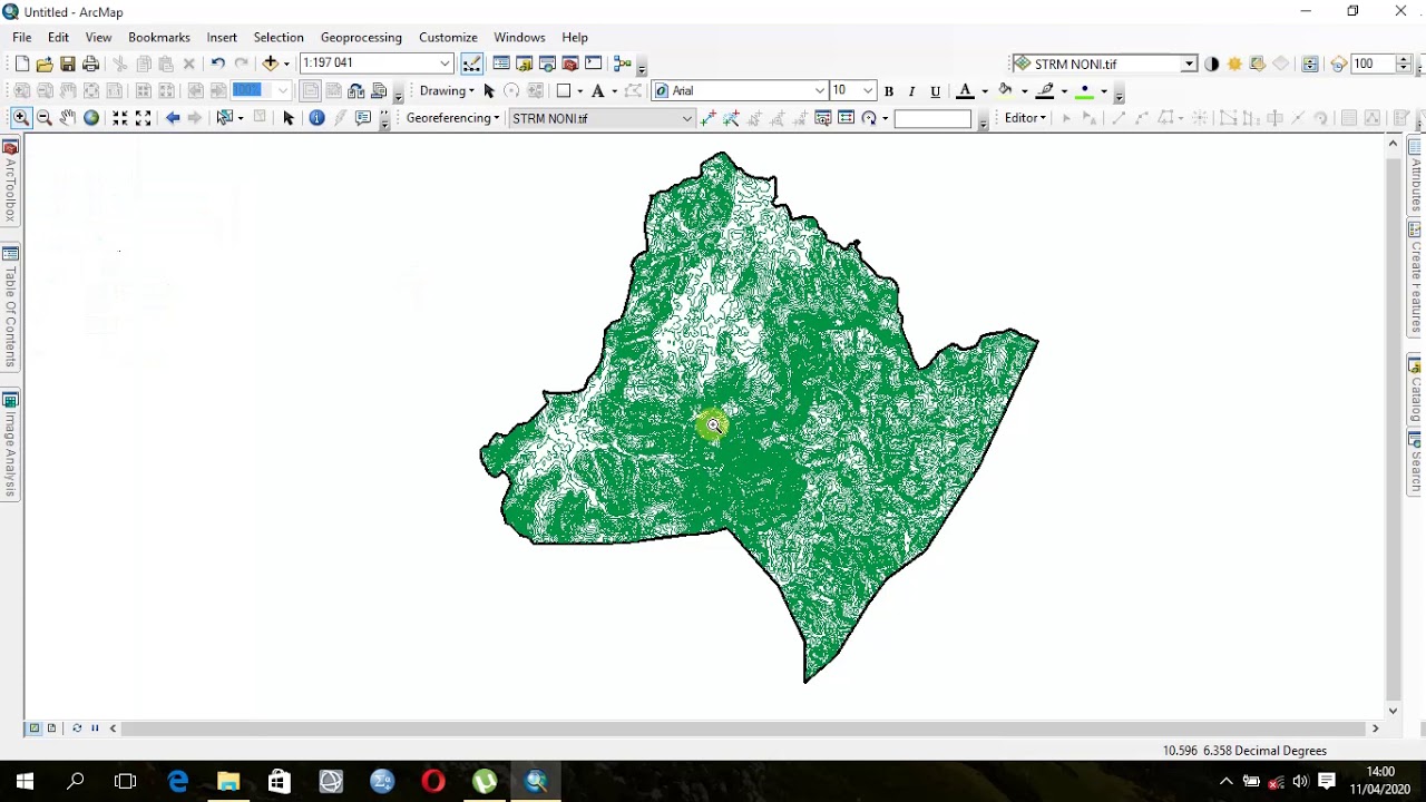 CARTE TOPOGRAPHIQUE 3D sur ArcGis
